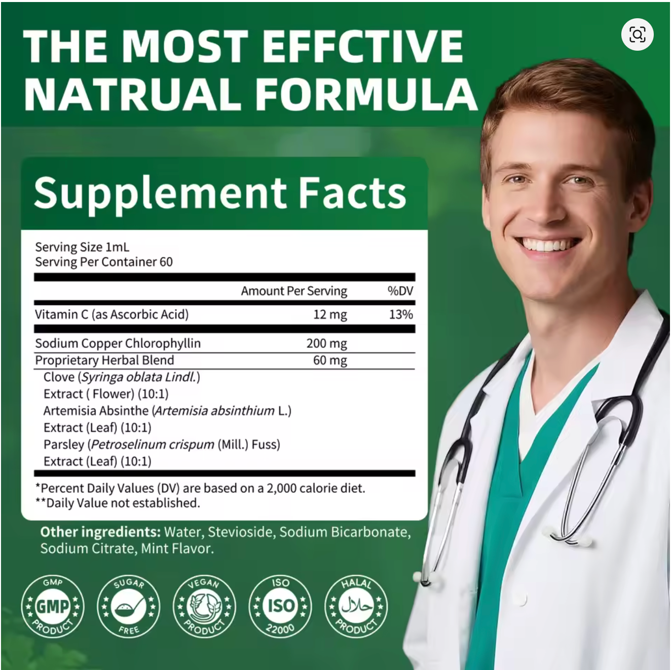 Foliene Chlorophyll Drops — Odor Control, Skin & Detox